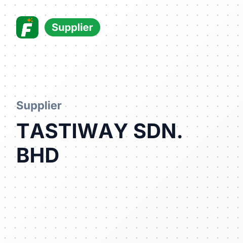 TASTIWAY SDN. BHD – summary card, no photo uploaded yet