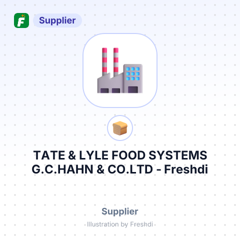 TATE & LYLE FOOD SYSTEMS G.C.HAHN & CO.LTD – summary card, no photo uploaded yet