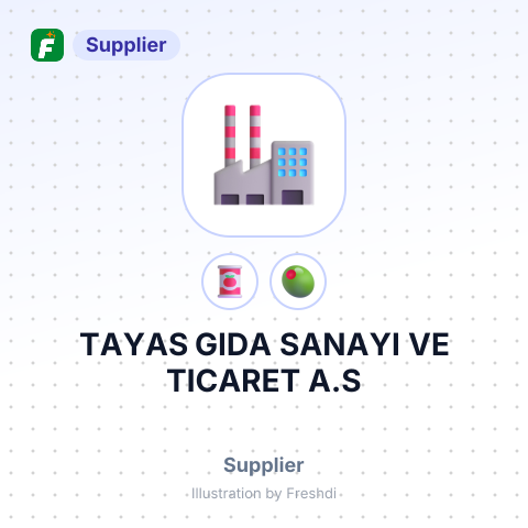 TAYAS GIDA SANAYI VE TICARET A.S – summary card, no photo uploaded yet