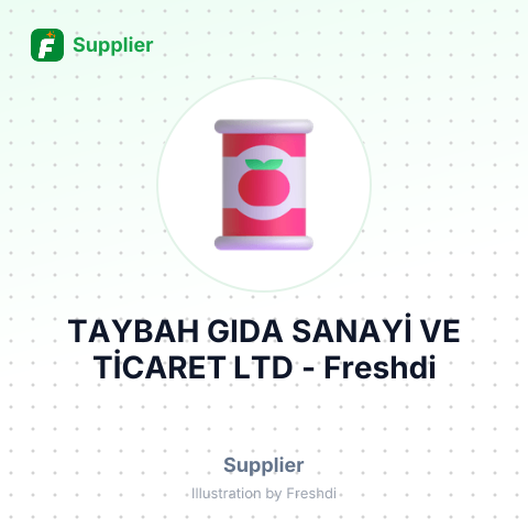TAYBAH GIDA SANAYİ VE TİCARET LTD – summary card, no photo uploaded yet