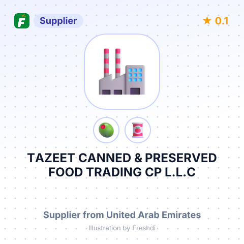 TAZEET CANNED & PRESERVED FOOD TRADING CP L.L.C – summary card, no photo uploaded yet