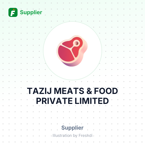 TAZIJ MEATS & FOOD PRIVATE LIMITED – summary card, no photo uploaded yet