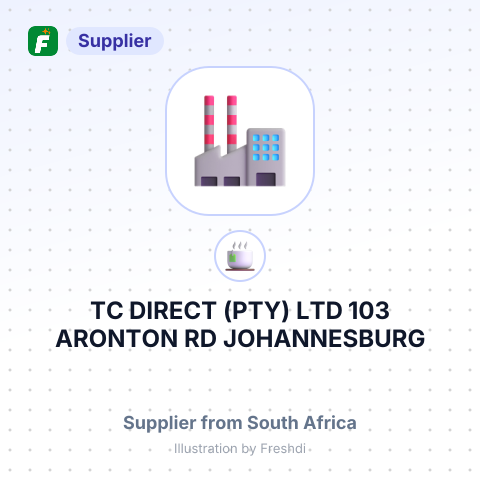 TC DIRECT (PTY) LTD 103 ARONTON RD JOHANNESBURG SOUTH AFRICA – summary card, no photo uploaded yet