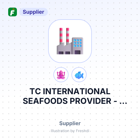 TC INTERNATIONAL SEAFOODS PROVIDER – summary card, no photo uploaded yet