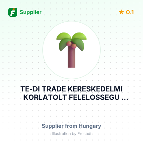 TE-DI TRADE KERESKEDELMI KORLATOLT FELELOSSEGU TARSASAG – summary card, no photo uploaded yet