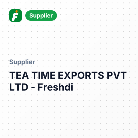 TEA TIME EXPORTS PVT LTD – summary card, no photo uploaded yet
