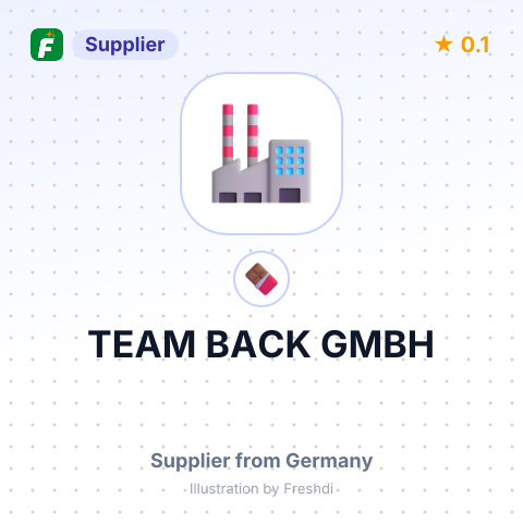 TEAM BACK GMBH – summary card, no photo uploaded yet