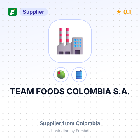TEAM FOODS COLOMBIA S.A. – summary card, no photo uploaded yet