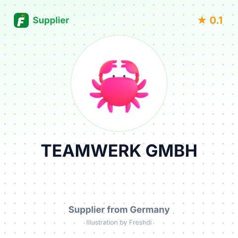 TEAMWERK GMBH – summary card, no photo uploaded yet