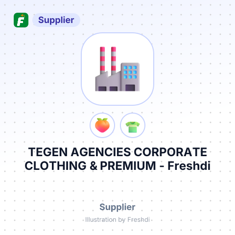 TEGEN AGENCIES CORPORATE CLOTHING & PREMIUM – summary card, no photo uploaded yet