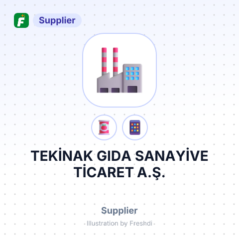 TEKİNAK GIDA SANAYİVE TİCARET A.Ş. – summary card, no photo uploaded yet
