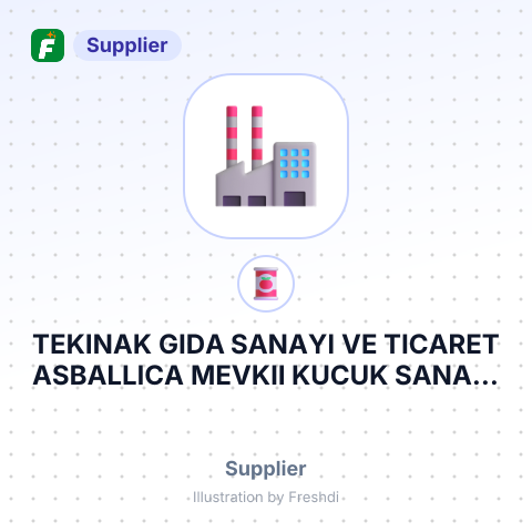TEKINAK GIDA SANAYI VE TICARET ASBALLICA MEVKII KUCUK SANAYI SITESI – summary card, no photo uploaded yet