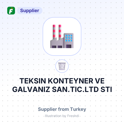 TEKSIN KONTEYNER VE GALVANIZ SAN.TIC.LTD STI – summary card, no photo uploaded yet