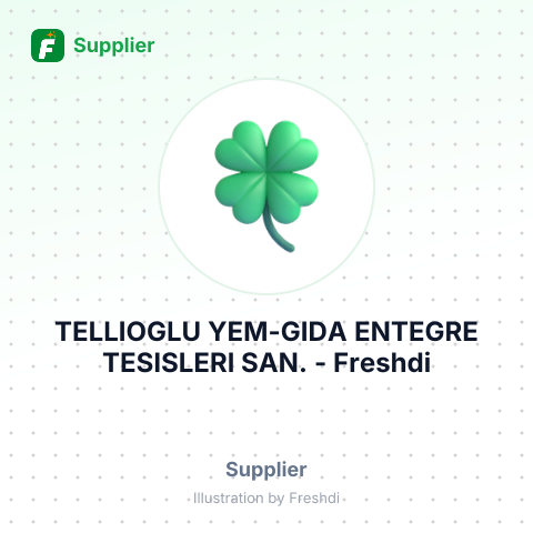 TELLIOGLU YEM-GIDA ENTEGRE TESISLERI SAN. – summary card, no photo uploaded yet