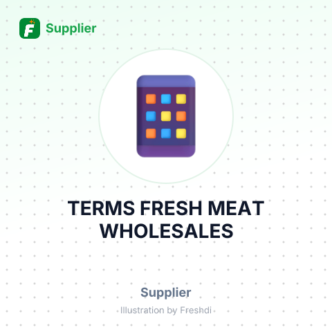 TERMS FRESH MEAT WHOLESALES – summary card, no photo uploaded yet