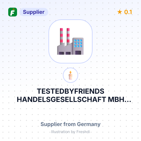 TESTEDBYFRIENDS HANDELSGESELLSCHAFT MBH – summary card, no photo uploaded yet