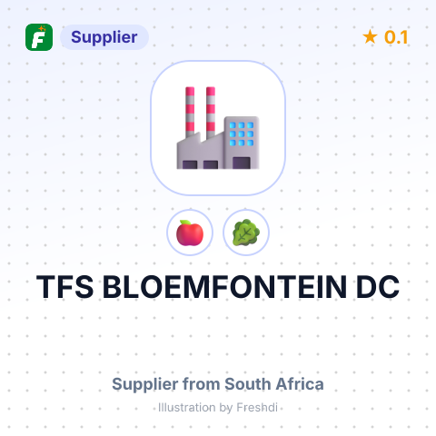 TFS BLOEMFONTEIN DC – summary card, no photo uploaded yet