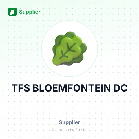 TFS BLOEMFONTEIN DC – summary card, no photo uploaded yet