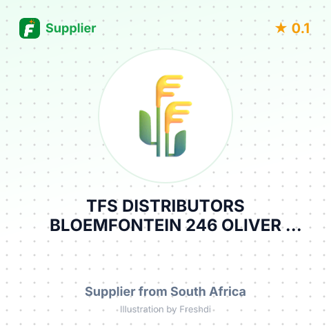 TFS DISTRIBUTORS BLOEMFONTEIN ,246 OLIVER TAMBO – summary card, no photo uploaded yet
