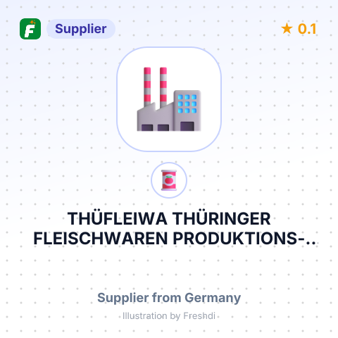 THÜFLEIWA THÜRINGER FLEISCHWAREN PRODUKTIONS- UND VERTRIEBS AG – summary card, no photo uploaded yet