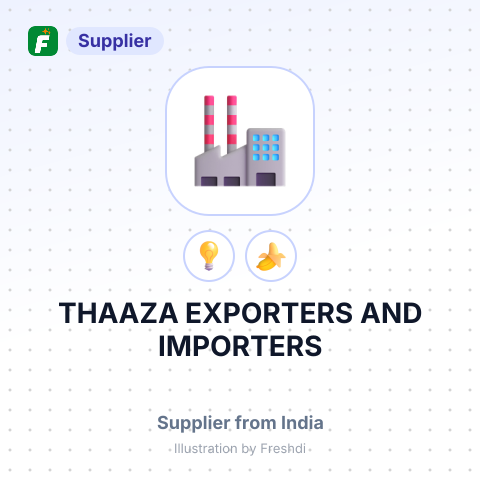 THAAZA EXPORTERS AND IMPORTERS – summary card, no photo uploaded yet