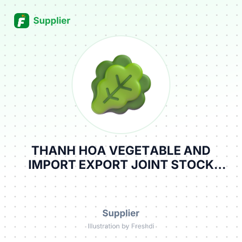 THANH HOA VEGETABLE AND IMPORT EXPORT JOINT STOCK COMPANY – summary card, no photo uploaded yet