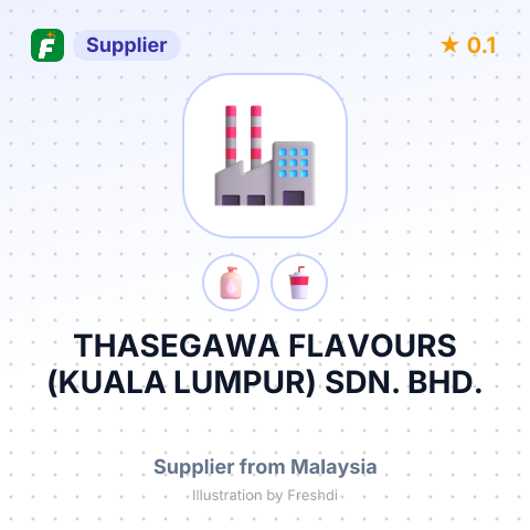 THASEGAWA FLAVOURS (KUALA LUMPUR) SDN. BHD. – summary card, no photo uploaded yet