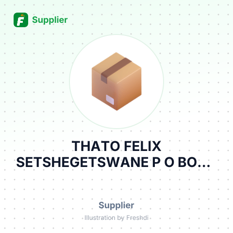 THATO FELIX SETSHEGETSWANE P O BOX – summary card, no photo uploaded yet