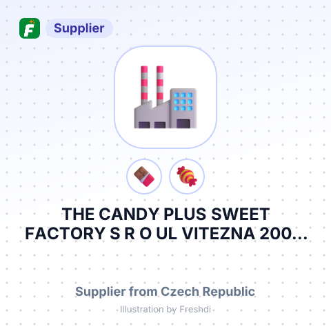 THE CANDY PLUS SWEET FACTORY S R O UL VITEZNA 200 6 696 01 ROHATEC CZECH – summary card, no photo uploaded yet