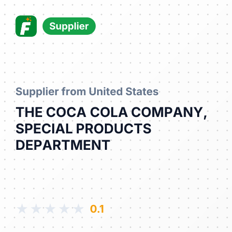 THE COCA COLA COMPANY, SPECIAL PRODUCTS DEPARTMENT – summary card, no photo uploaded yet