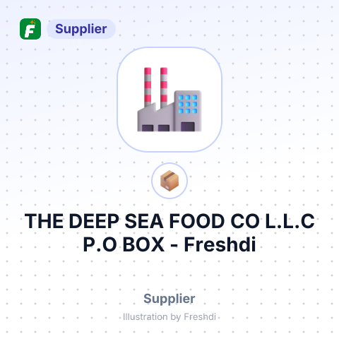 THE DEEP SEA FOOD CO L.L.C P.O BOX – summary card, no photo uploaded yet