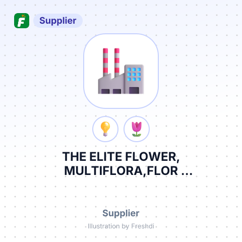 THE ELITE FLOWER, MULTIFLORA,FLOR ANDINA.SAGARO,GERBA FLAWER – summary card, no photo uploaded yet
