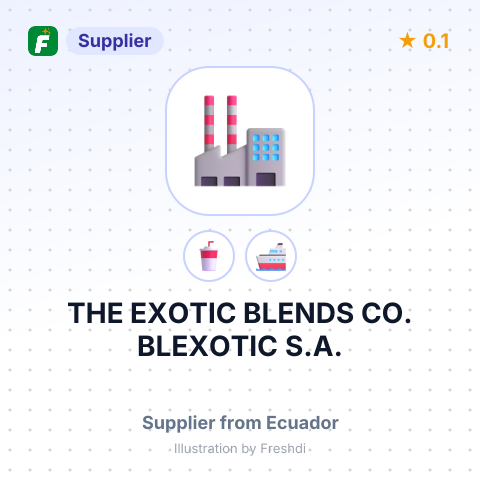 THE EXOTIC BLENDS CO. BLEXOTIC S.A. – summary card, no photo uploaded yet