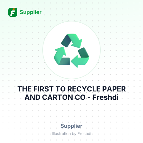 THE FIRST TO RECYCLE PAPER AND CARTON CO – summary card, no photo uploaded yet