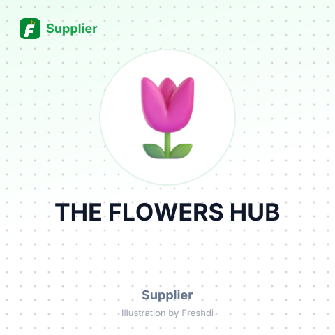 THE FLOWERS HUB – summary card, no photo uploaded yet
