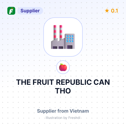 THE FRUIT REPUBLIC CAN THO – summary card, no photo uploaded yet
