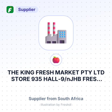 THE KING FRESH MARKET PTY LTD STORE 935 HALL-9/nJHB FRESH PRODUCE MARKET/nCIT – summary card, no photo uploaded yet