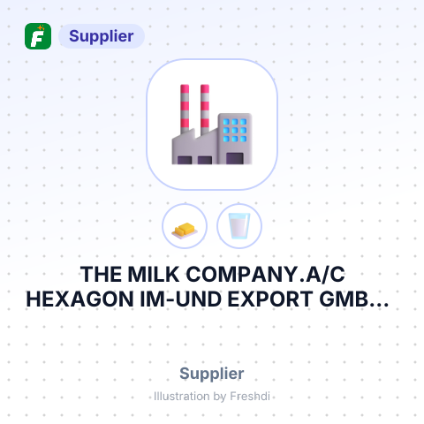 THE MILK COMPANY.A/C HEXAGON IM-UND EXPORT GMBH – summary card, no photo uploaded yet