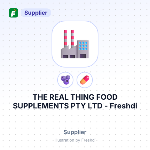 THE REAL THING FOOD SUPPLEMENTS PTY LTD – summary card, no photo uploaded yet