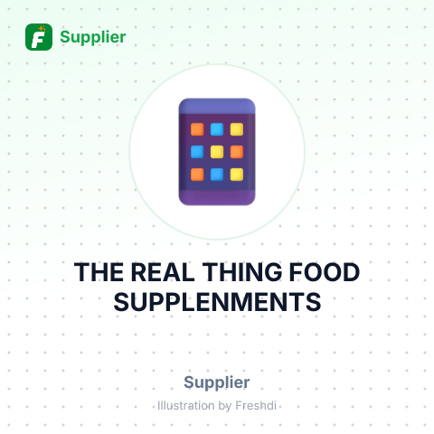 THE REAL THING FOOD SUPPLENMENTS – summary card, no photo uploaded yet