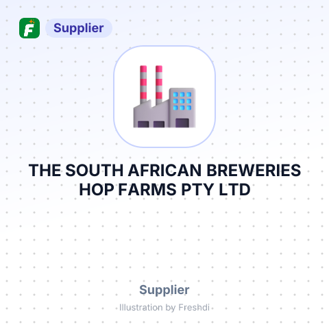 THE SOUTH AFRICAN BREWERIES HOP FARMS PTY LTD – summary card, no photo uploaded yet