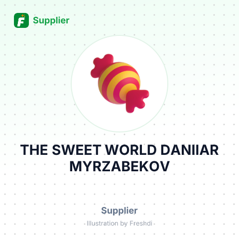 THE SWEET WORLD DANIIAR MYRZABEKOV – summary card, no photo uploaded yet