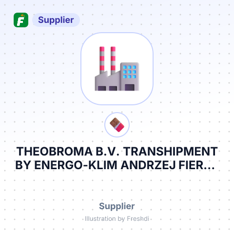 THEOBROMA B.V. TRANSHIPMENT BY ENERGO-KLIM ANDRZEJ FIEREK – summary card, no photo uploaded yet