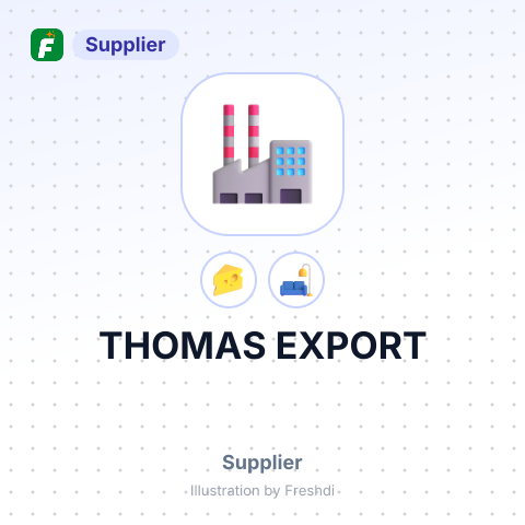 THOMAS EXPORT – summary card, no photo uploaded yet