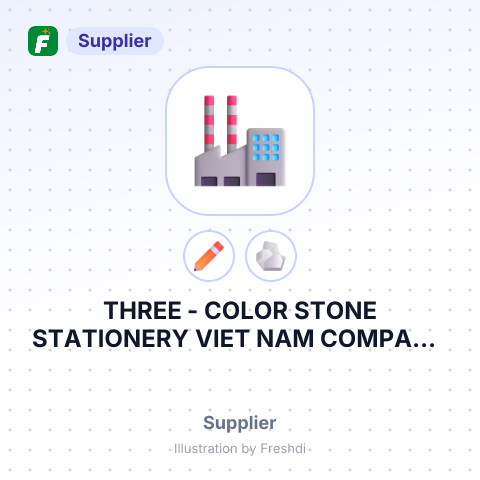 THREE - COLOR STONE STATIONERY VIET NAM COMPANY LIMITED – summary card, no photo uploaded yet