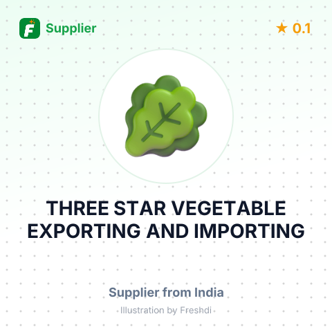 THREE STAR VEGETABLE EXPORTING AND IMPORTING – summary card, no photo uploaded yet