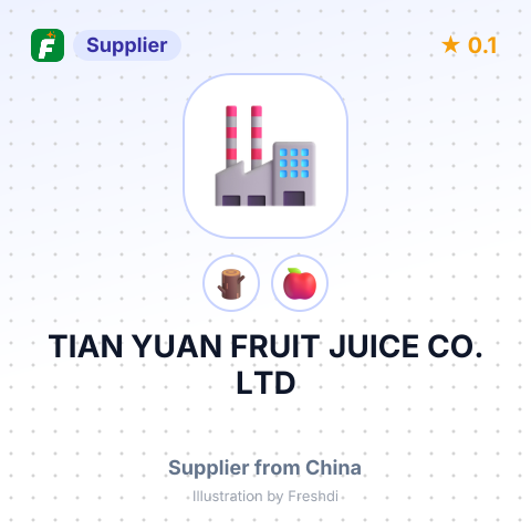 TIAN YUAN FRUIT JUICE CO. LTD – summary card, no photo uploaded yet
