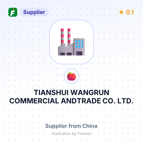 TIANSHUI WANGRUN COMMERCIAL ANDTRADE CO., LTD. – summary card, no photo uploaded yet