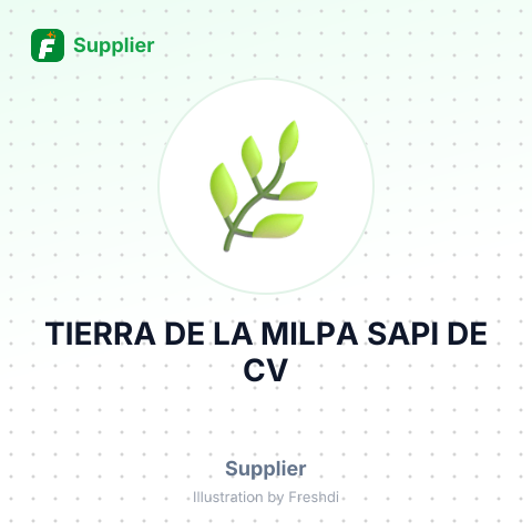 TIERRA DE LA MILPA SAPI DE CV – summary card, no photo uploaded yet