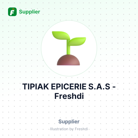 TIPIAK EPICERIE S.A.S – summary card, no photo uploaded yet